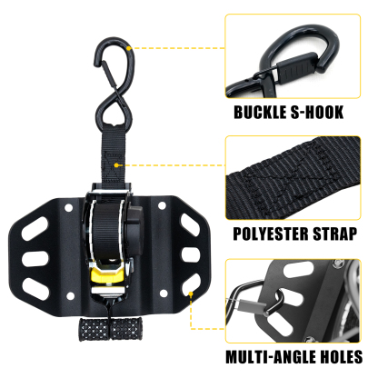 Maxzina Retractable Ratchet Straps for 2015-2025 2026 Ford F150 Retracting Straps 2PCS Auto Retract Securing Strap Tie Down System