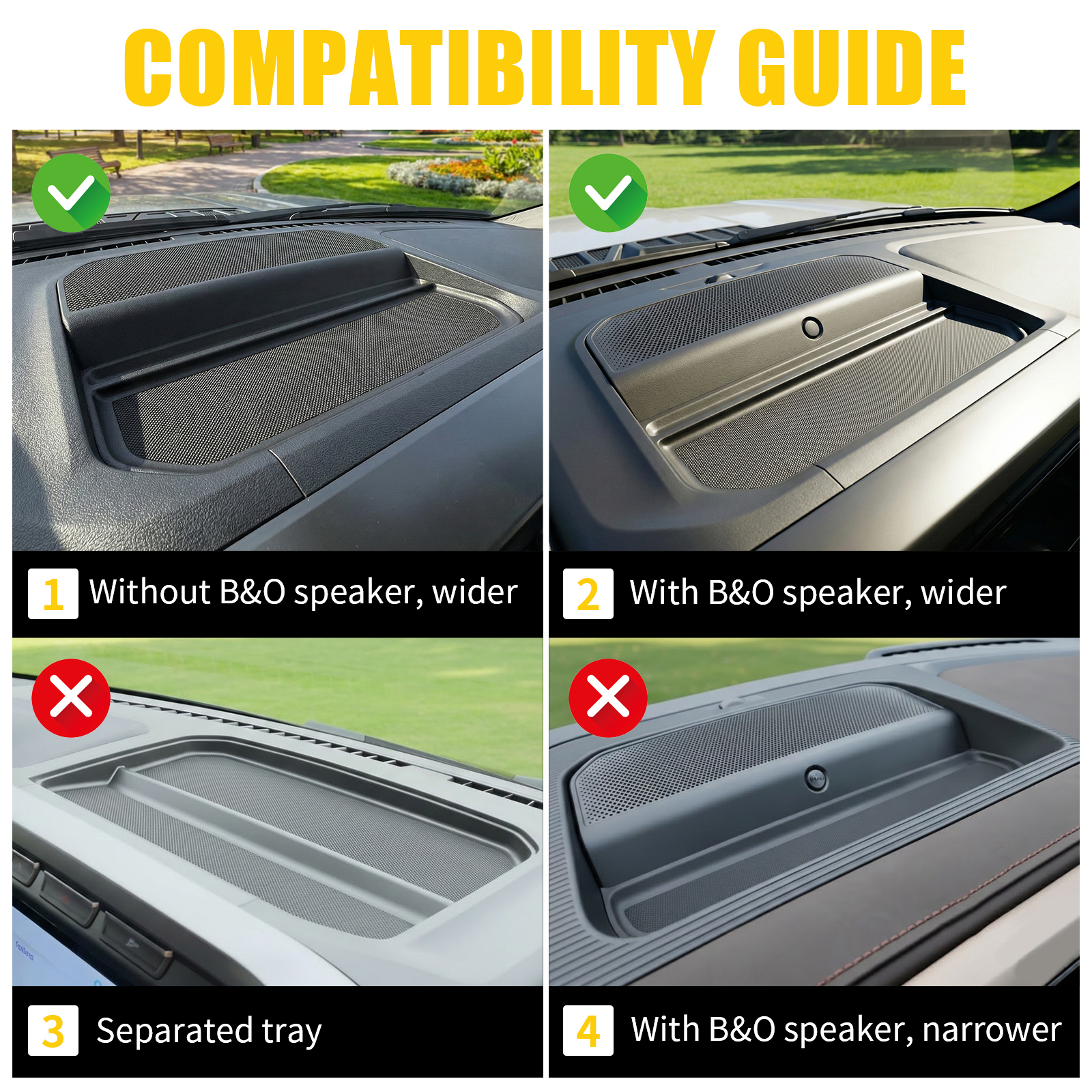 Maxzina Dashboard Storage Tray Compatible with 2021-2025 2026 Ford F150 Dash Insert Storage Organizer Compartment ABS Plastic Behind Screen Dashboard Storage Box for 2024 F-150 Accessories