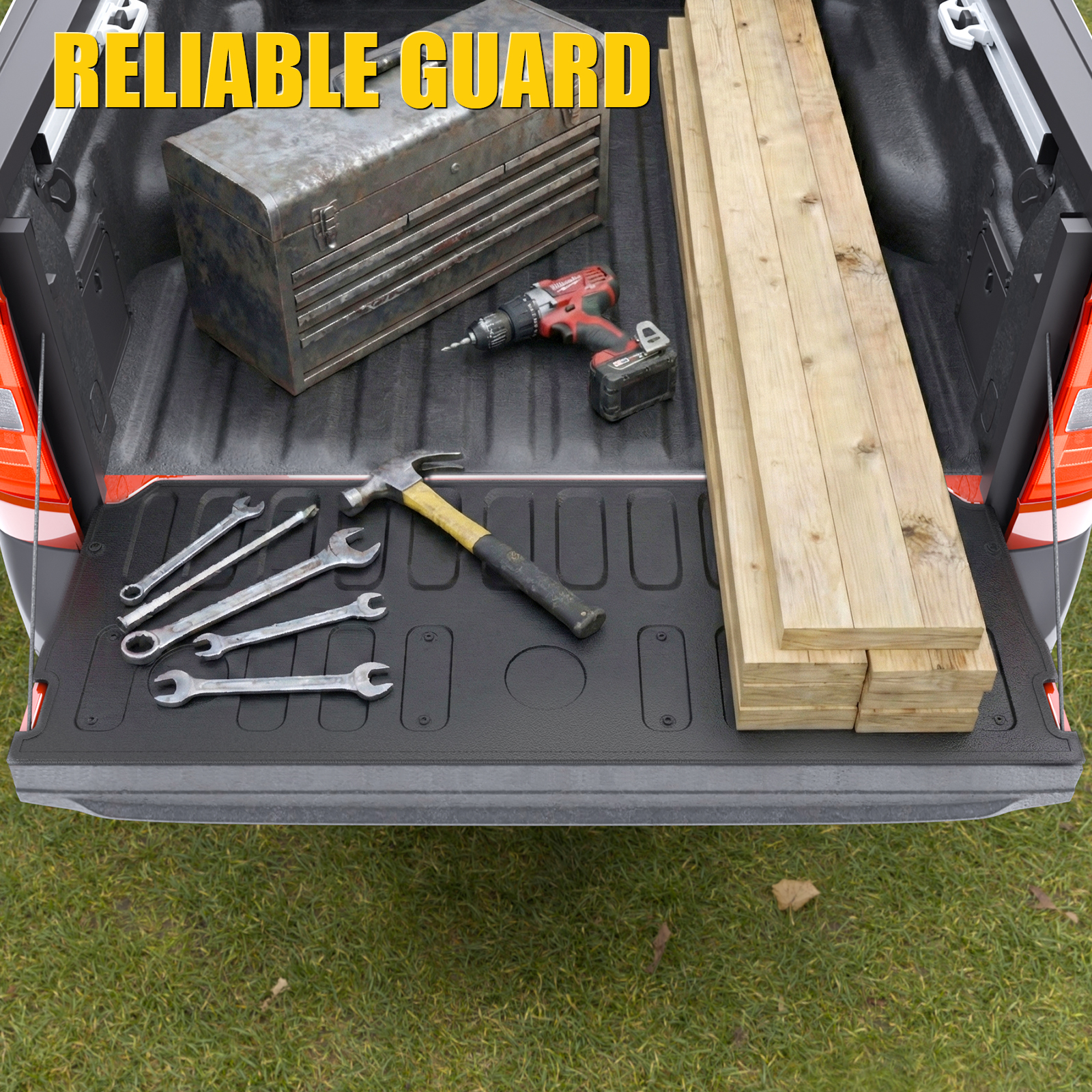 Maxzina Tailgate Mat Compatible with 2022 2023 2024 2025 2026 Ford Maverick Tailgate Liner Protector Cargo Mat TPE Cargo Liner for Ford Maverick Accessories