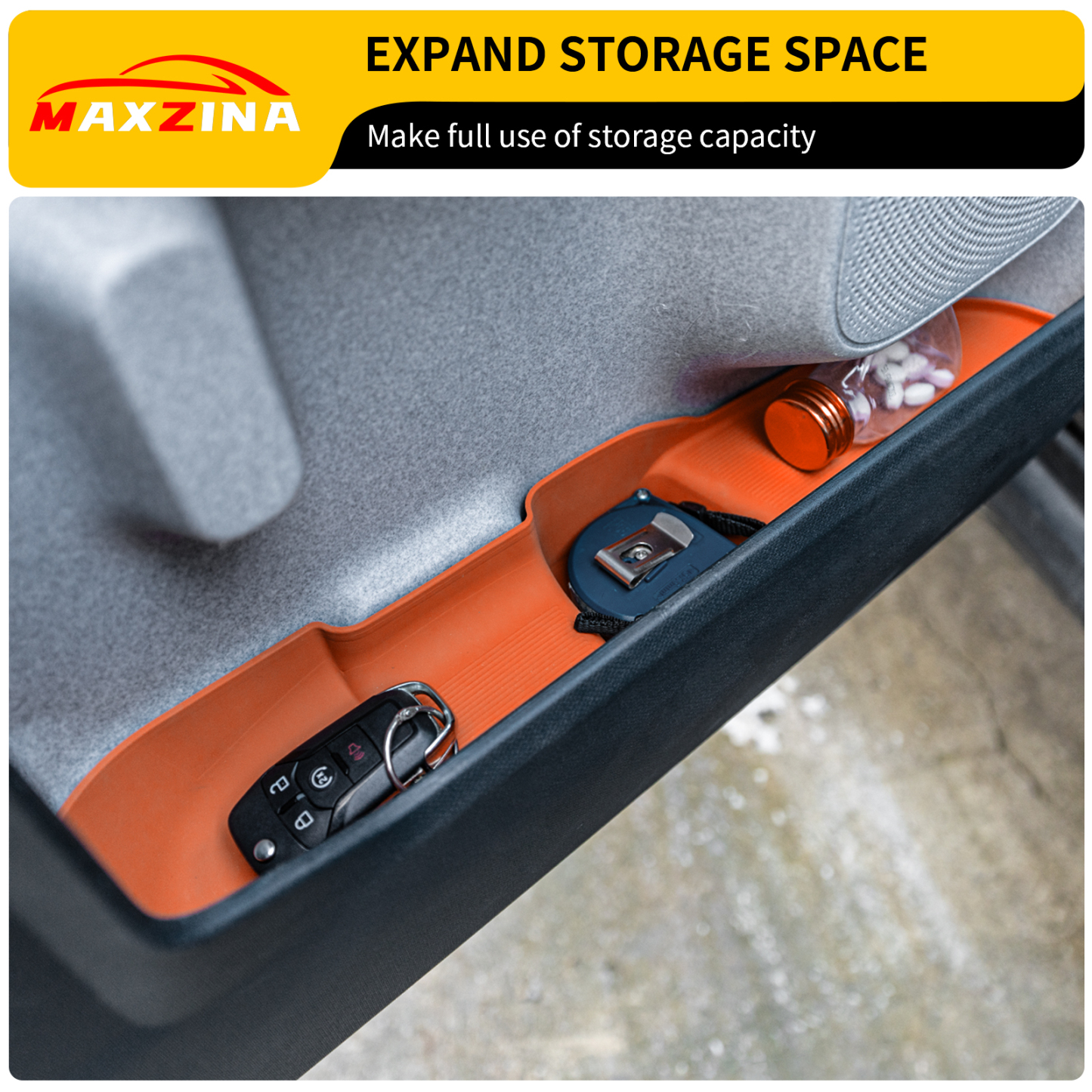 Maxzina 2022-2025 Ford Maverick Door Side Storage Tray Front & Rear 4PCS