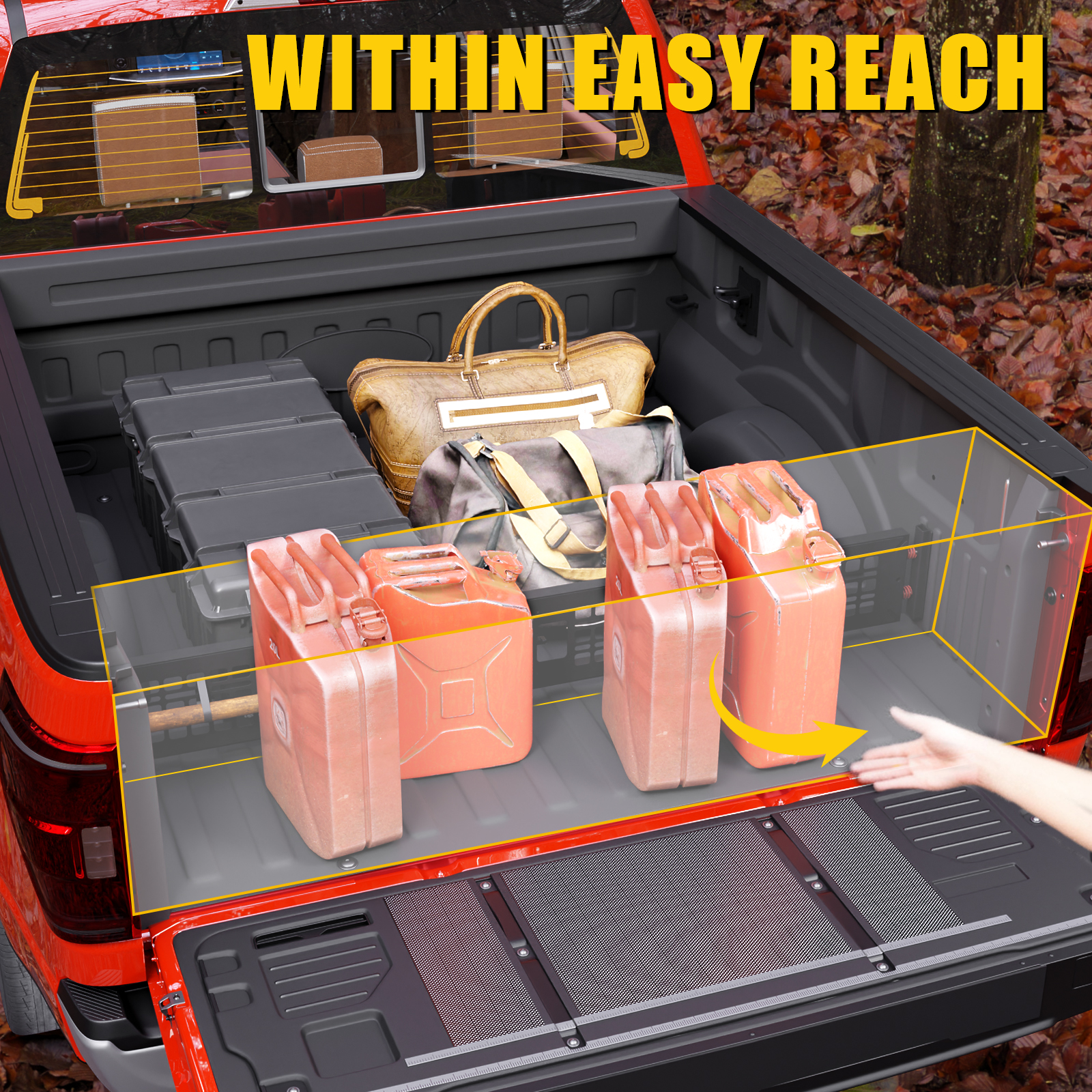 フジッコさん専用　2個セット TRUCK FURNITURE Maxzina Truck Bed Divider Compatible with 2024 2025 Ford F150 Cargo Di