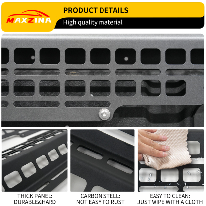 Maxzina 2022 2023 2024 2025 Ford Maverick Side Molle Panel Rear Storage Organizer Cargo Shelf Rack
