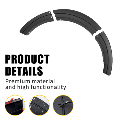 Maxzina 2022 2023 2024 2025 Ford Maverick Fender Flares Front and Rear Wheel Eyebrow Protector 4PCS No Drilling