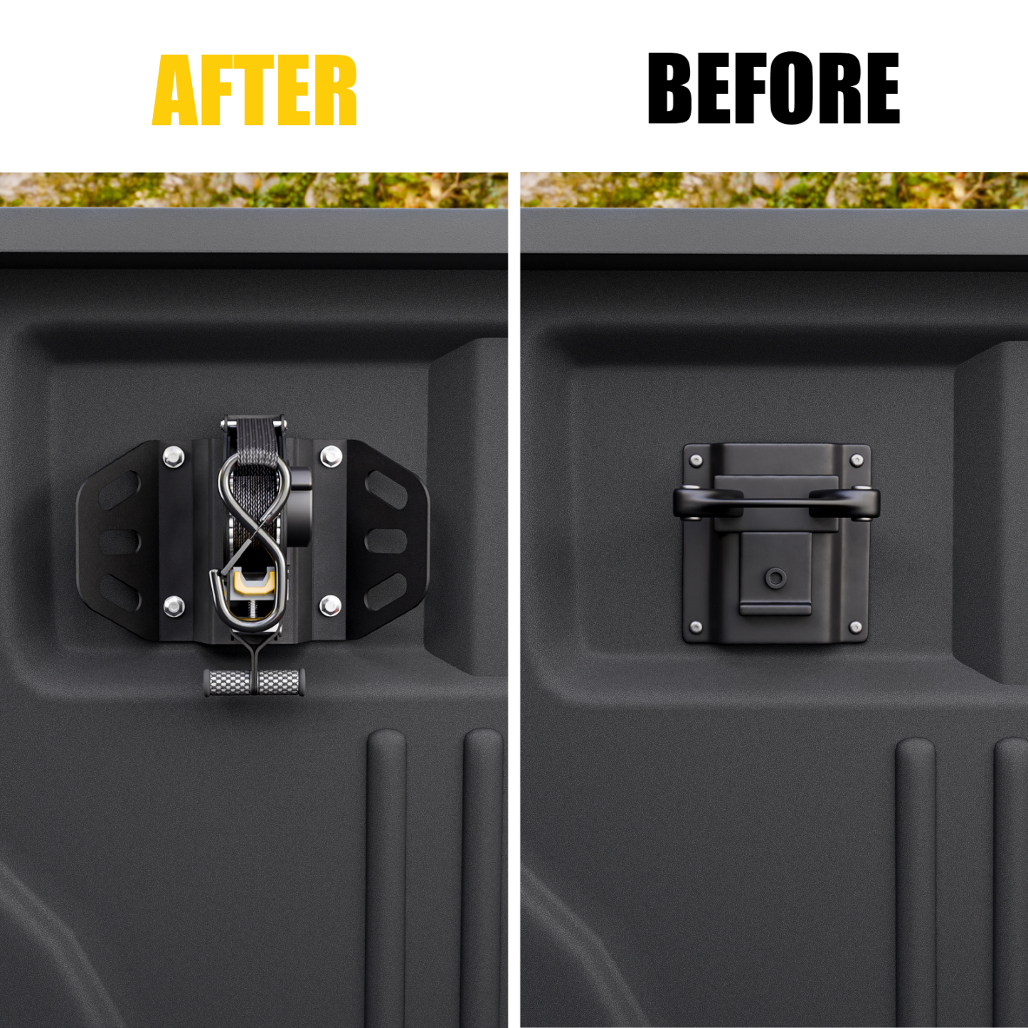 Maxzina Retractable Ratchet Straps for 2015-2025 2026 Ford F150 Retracting Straps 2PCS Auto Retract Securing Strap Tie Down System