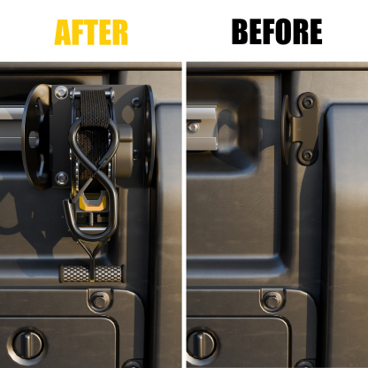 Maxzina Retractable Ratchet Straps Compatible with 2022-2024 2025 2026 Ford Maverick Retracting Straps Auto Retract Securing Strap Tie Down System 2PCS for 2025 Maverick Accessories