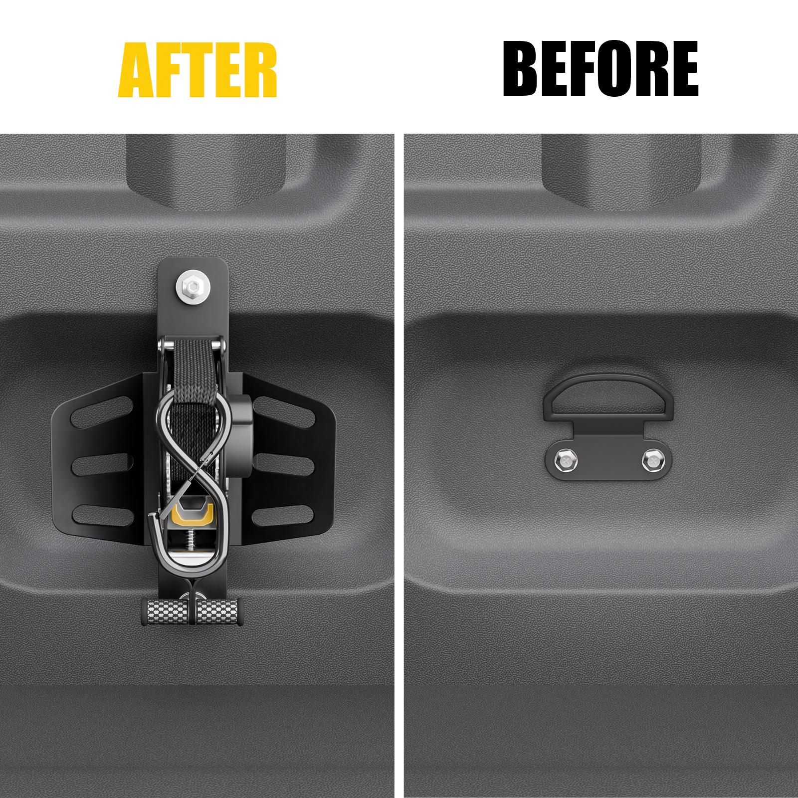 Maxzina Retractable Ratchet Straps Compatible with 2009-2014 Ford F150 Retracting Straps 2PCS Auto Retract Securing Strap Tie Down System for 2013 F-150 Accessories