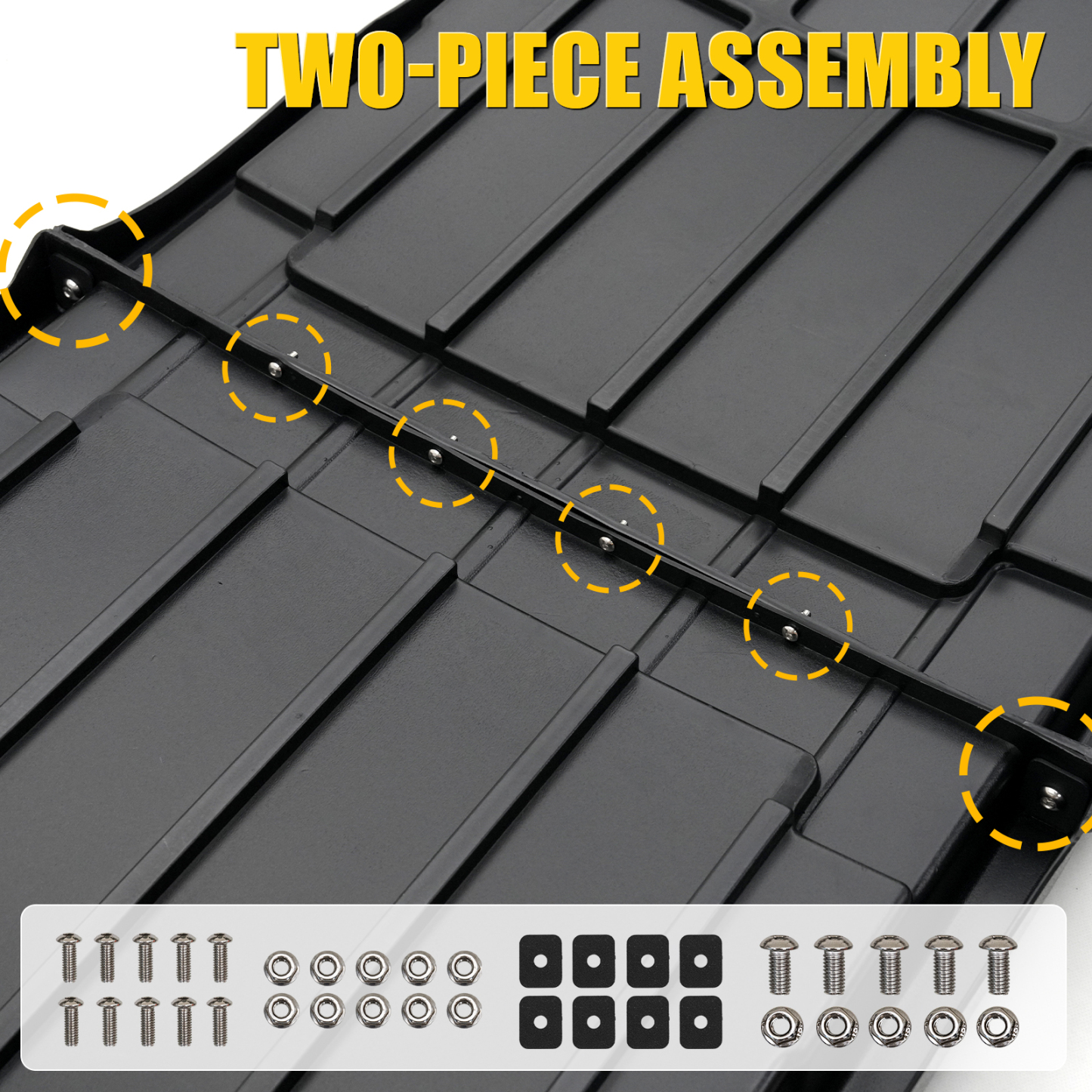 Maxzina Slide-Out Truck Bed Cargo Tray Compatible with Ford F150 Chevy Silverado GMC Sierra Dodge Ram Toyota Tundra HDPE Lightweight Sliding Organizer Trolley System Accessories (5.2FT+ Bed ONLY)