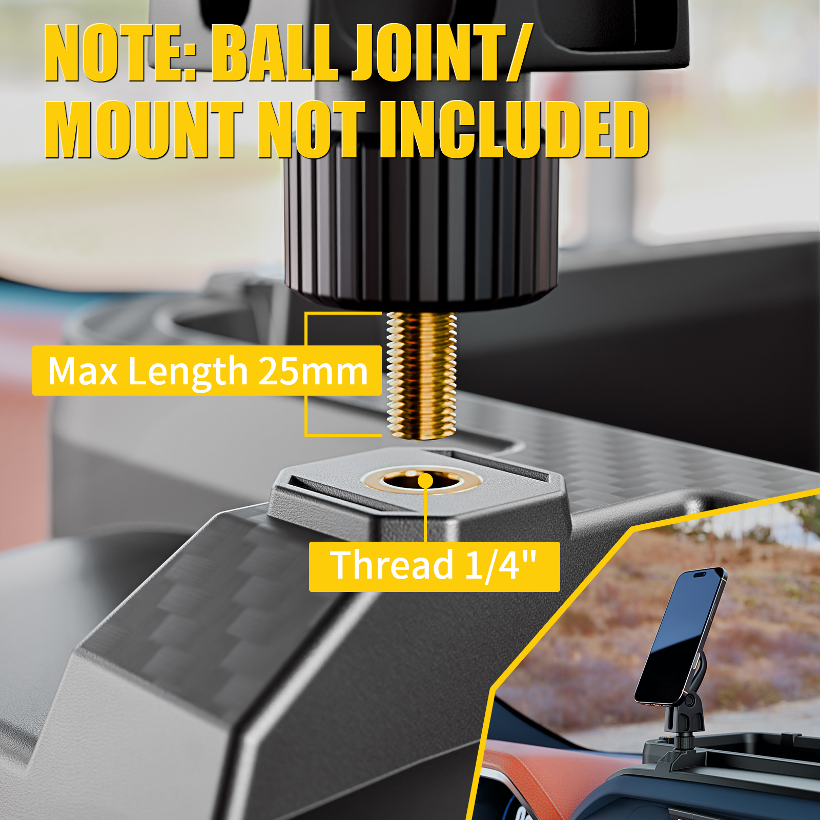 Maxzina Dashboard Storage Tray Compatible with 2021-2025 2026 Ford F150 Dash Insert Storage Organizer Compartment ABS Plastic Behind Screen Dashboard Storage Box for 2024 F-150 Accessories