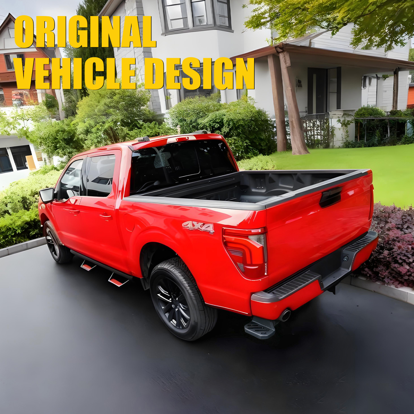 Maxzina Rear Bed Step Compatible with 2024 2025 Ford F150 Tailgate Bedstep Left Driver Side Rear Bumper Side Step Carbon Steel Tailgate Truck Bed Pedal for 2024 F-150 Accessories