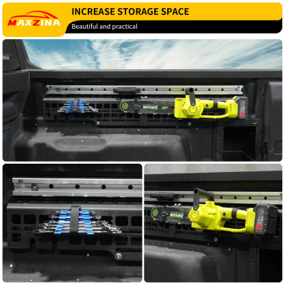 Maxzina 2022 2023 2024 2025 Ford Maverick Side Molle Panel Rear Storage Organizer Cargo Shelf Rack