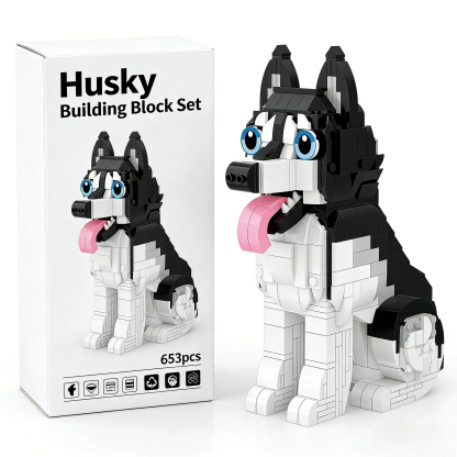 Mischievous Husky Brick Set