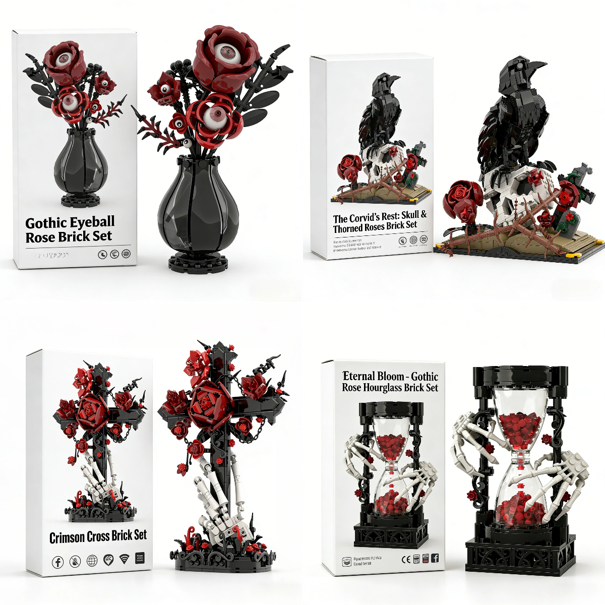 🌹🖤Roses of the Abyss – 2026 Gothic Limited Edition Brick Set