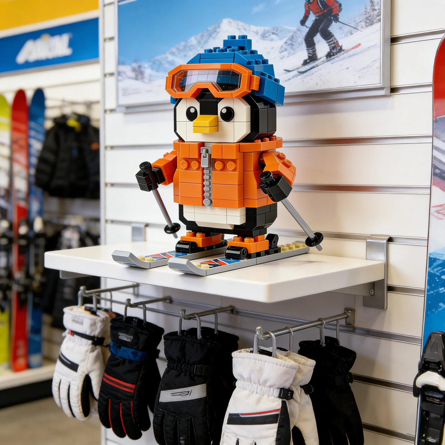 Skiing Penguin Brick Set – Winter Limited Edition❄️