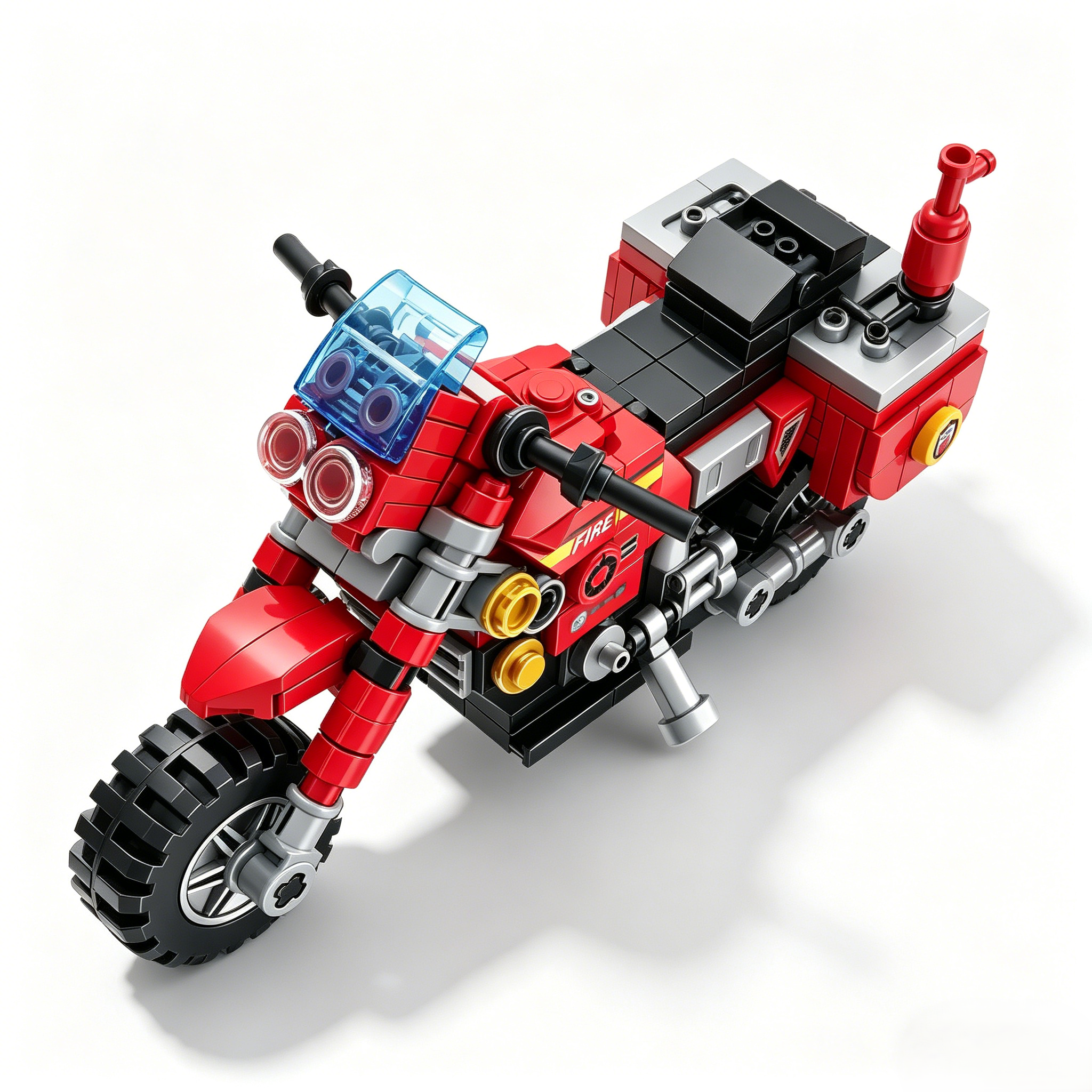 Fire Rescue Motorcycle Building Blocks Set – Children’s Day Gift