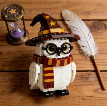 Magic World Snowy Owl Brick Set – Limited Collector’s Edition🦉