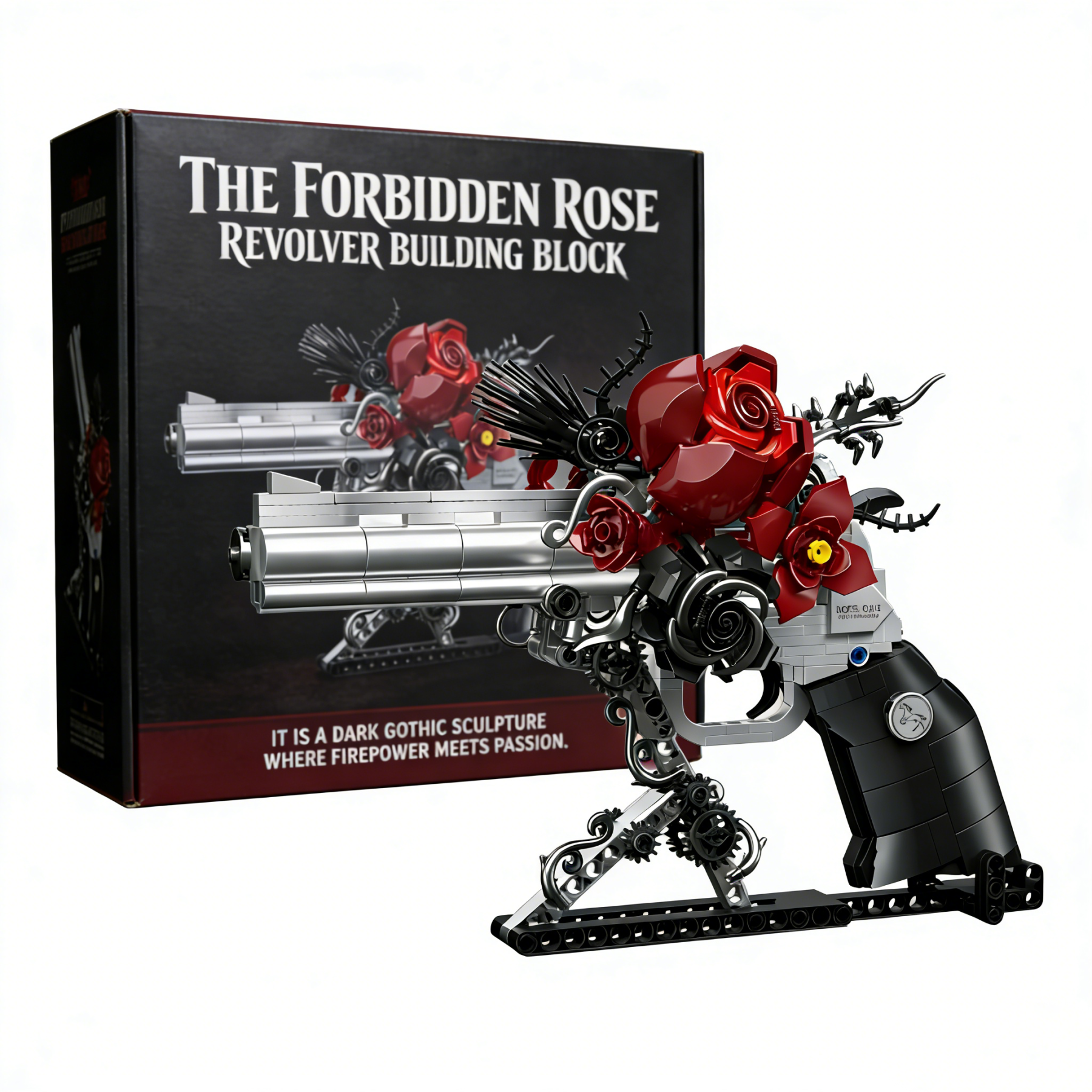 🌹🖤Midnight Rose – Gothic Valentine’s Limited Edition Brick Set