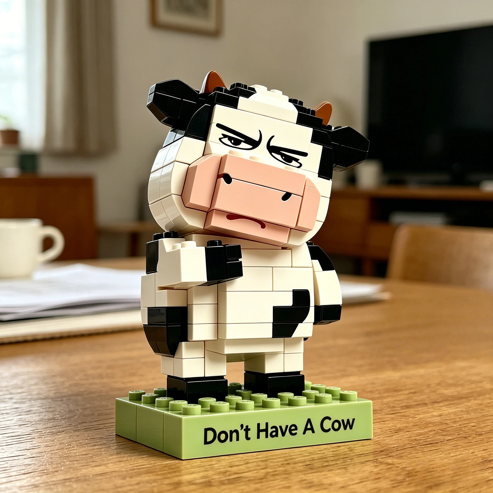 Sassy Cow Building Block Set – Calm Down, It’s Not That Serious