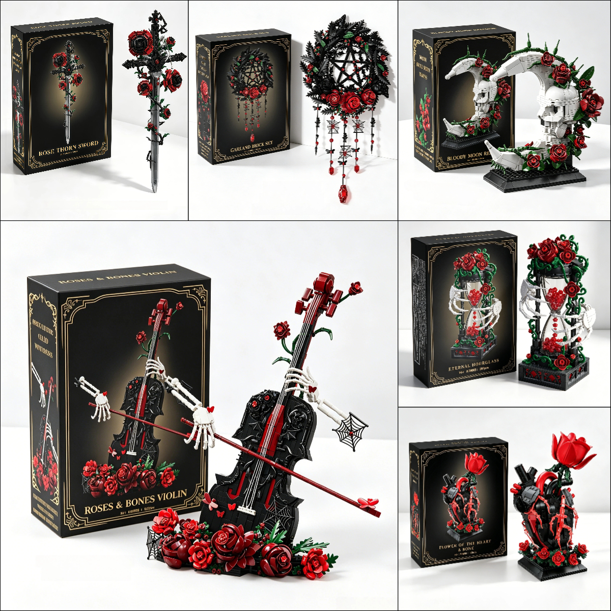 🌹🖤Gothic Relics Collection Building Block Set – 2026 Limited