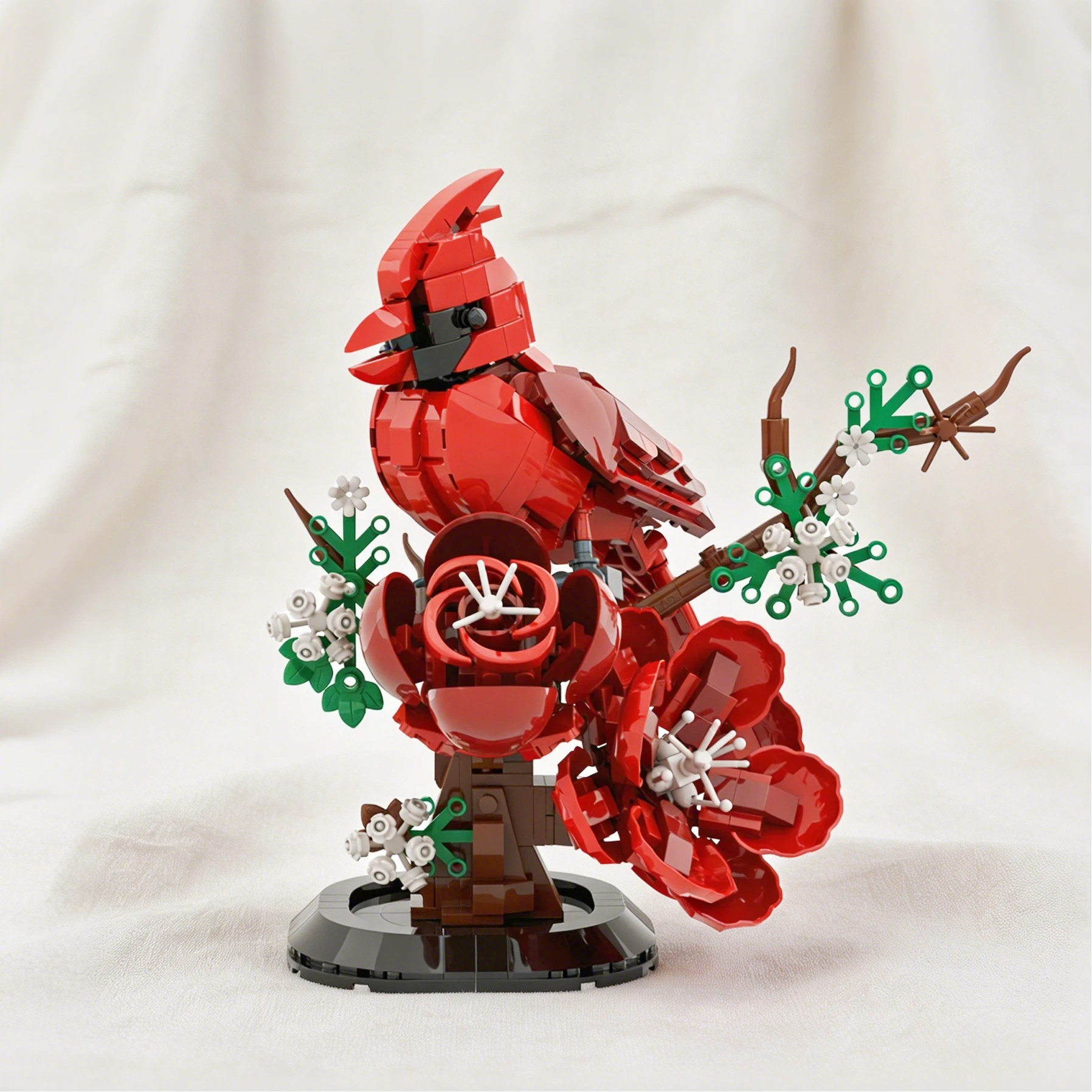 Northern Cardinal & Blossom Building Set