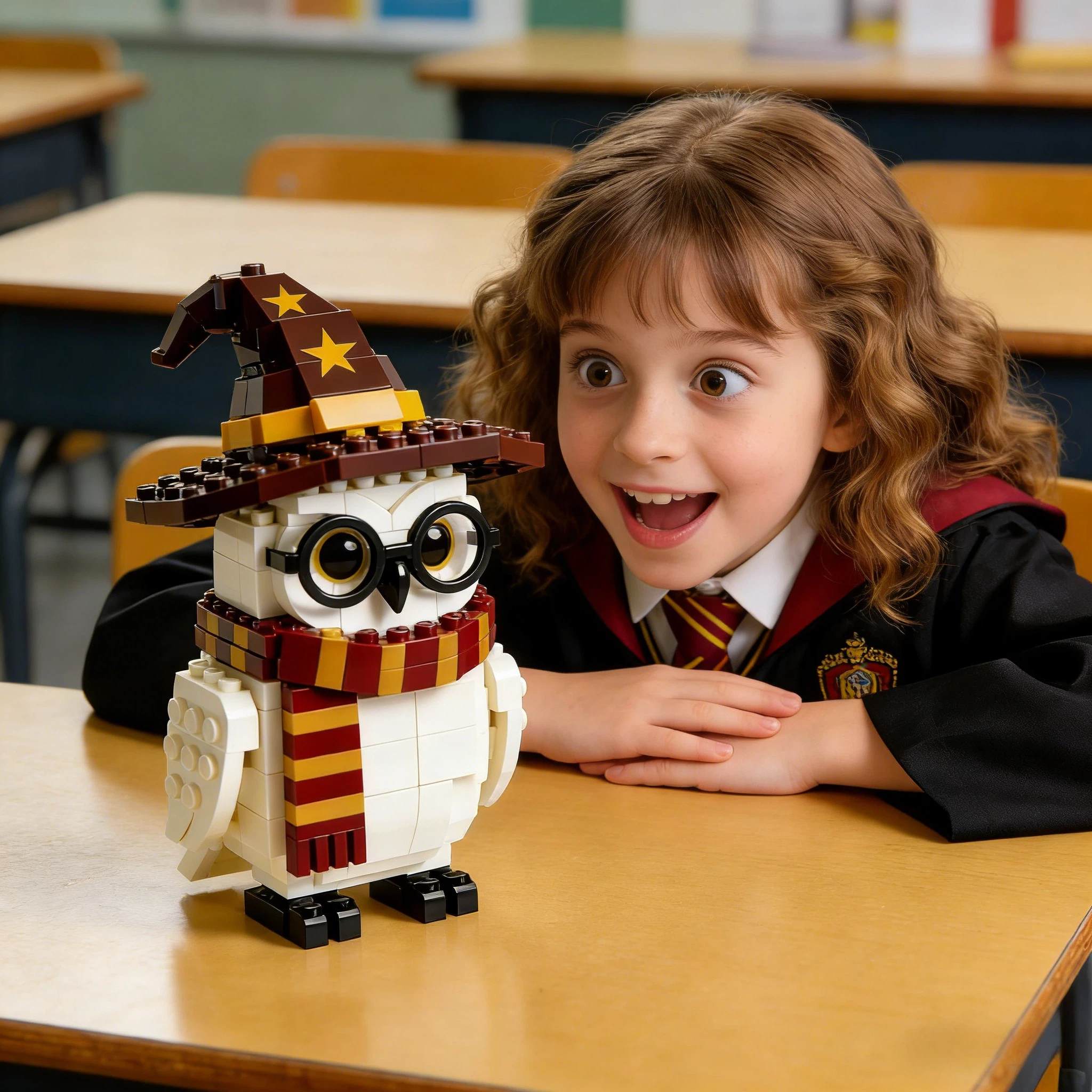 Magic World Snowy Owl Brick Set – Limited Collector’s Edition🦉