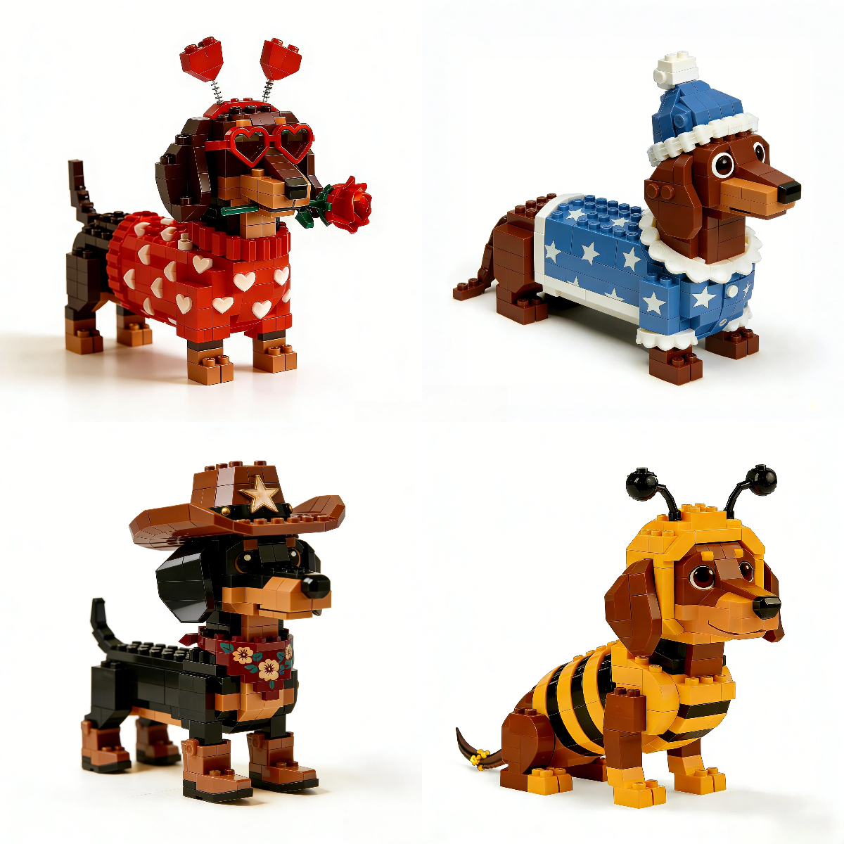 Brick Dogs -Dachshund Collector's Series
