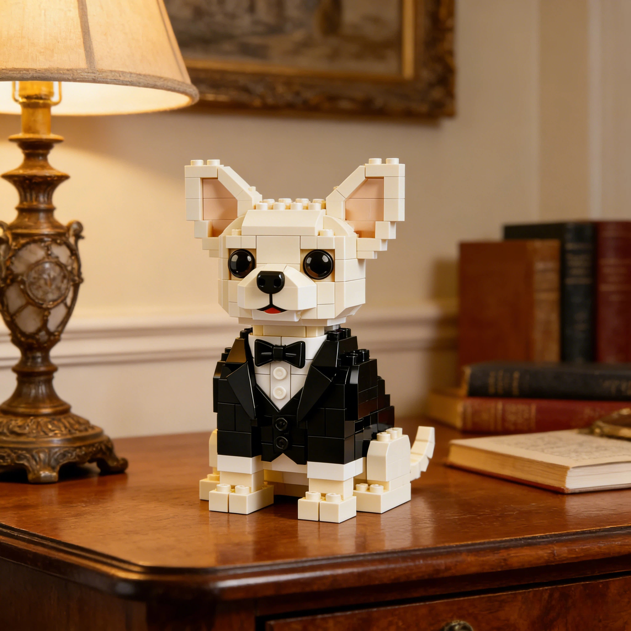 Tuxedo Chihuahua Brick Set🐶