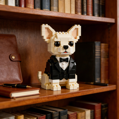 Tuxedo Chihuahua Brick Set🐶