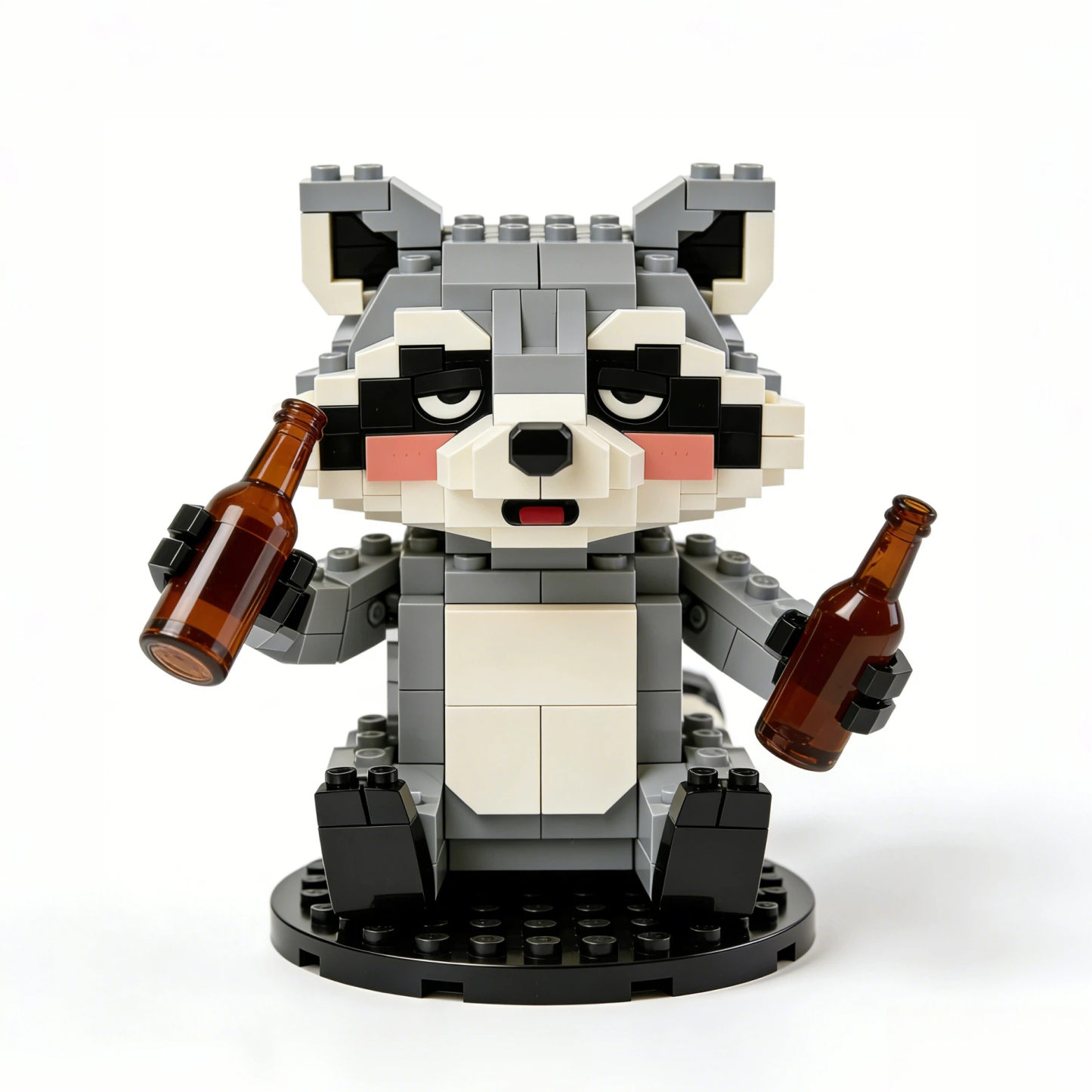 “Trashed Panda” Drunk Raccoon Brick Set🦝