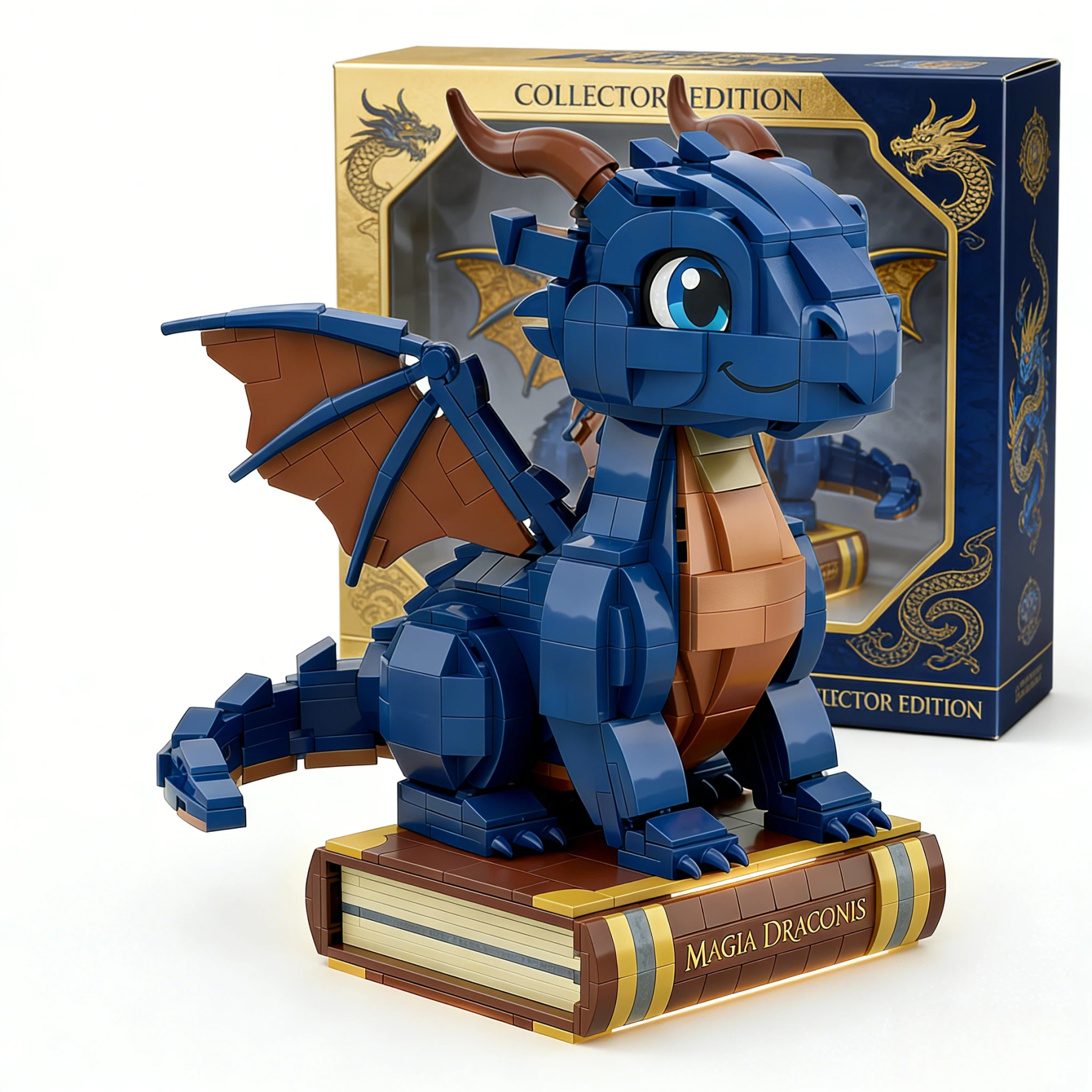Magia Draconis™ – Limited Edition Blue Dragon Brick Set🐉