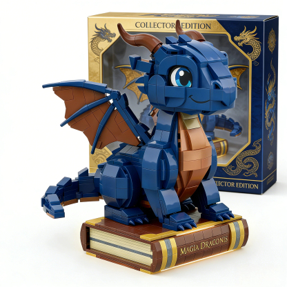 Magia Draconis™ – Limited Edition Blue Dragon Brick Set🐉