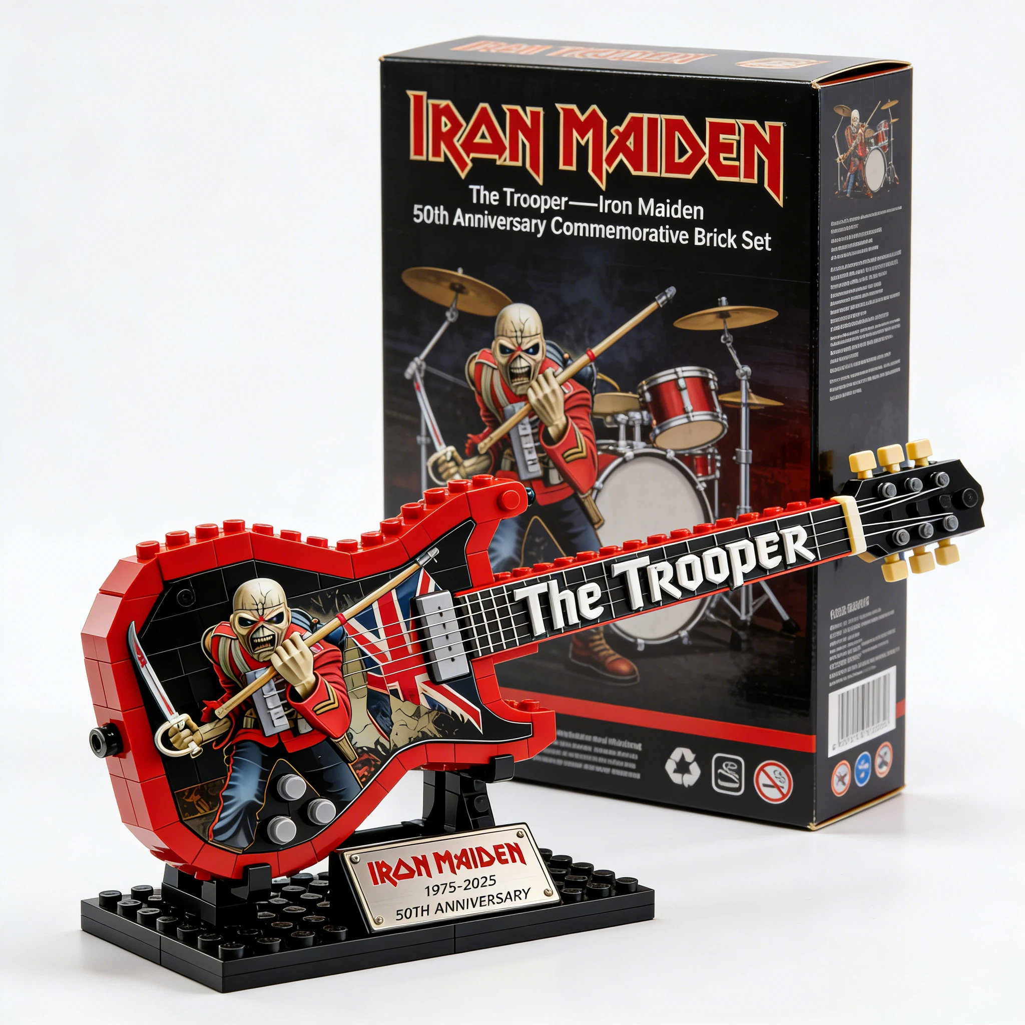 The Trooper-Iron Maiden 50th Anniversary Limited Edition Guitar Brick Set🎸