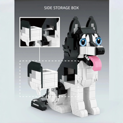 Mischievous Husky Brick Set