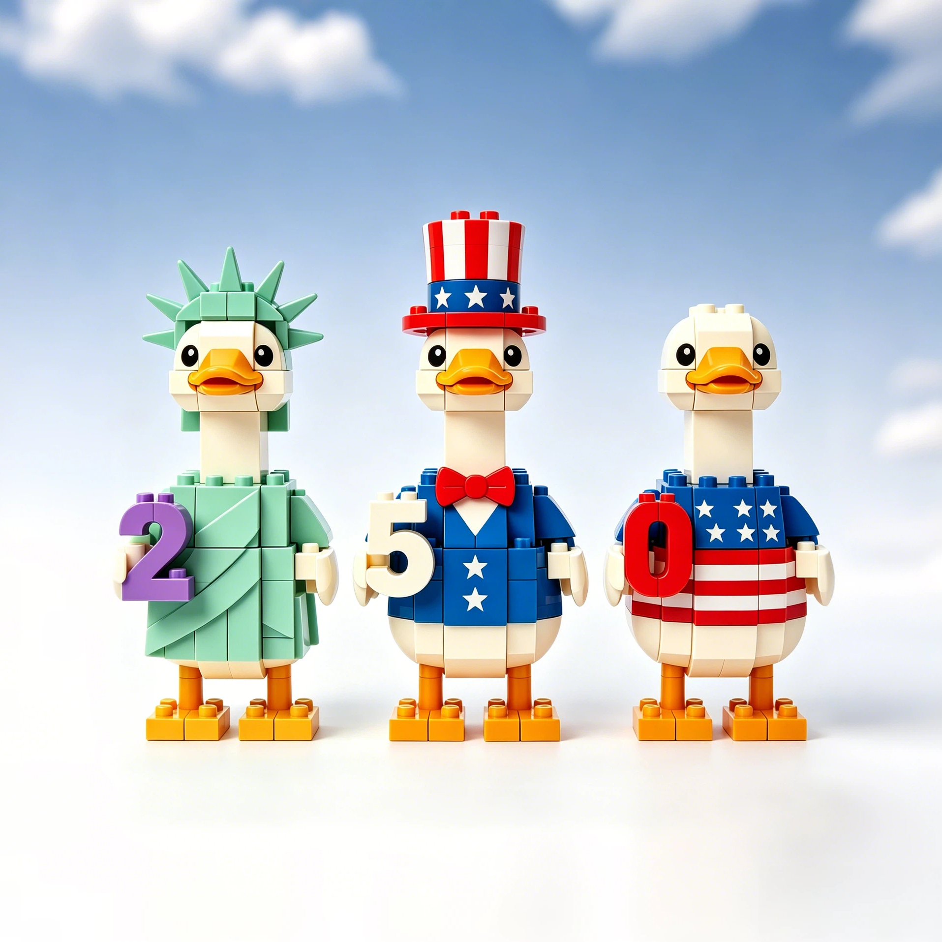 Patriotic Goose Brick Collector Set – 250th Anniversary Limited Edition🪿