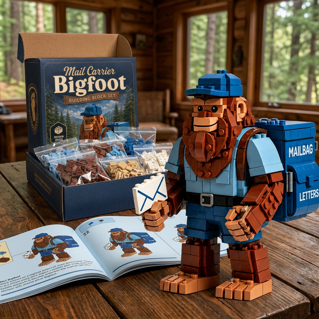 Forest Mailman Bigfoot Building Block Set