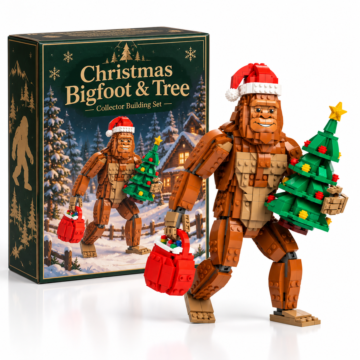 Christmas Bigfoot & Tree Collector Building Set