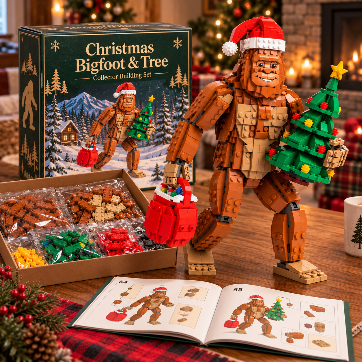 Christmas Bigfoot & Tree Collector Building Set