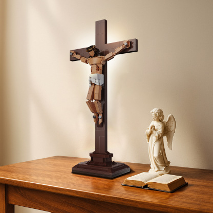 Jesus Crucifix Building Set – Faith & Redemption Cross✝️