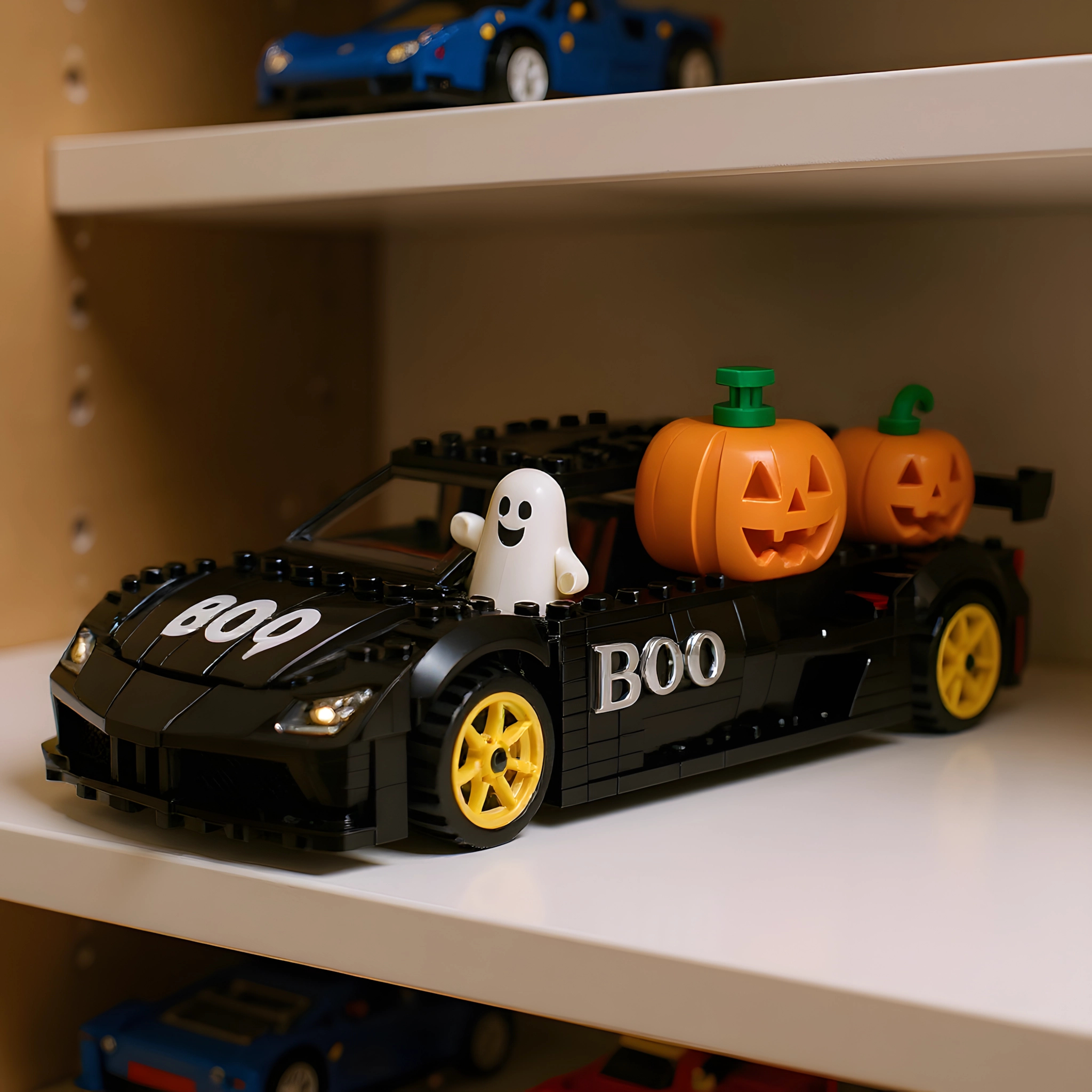 Halloween Limited Edition "BOO" Ghost Racer Brick Set🏎️