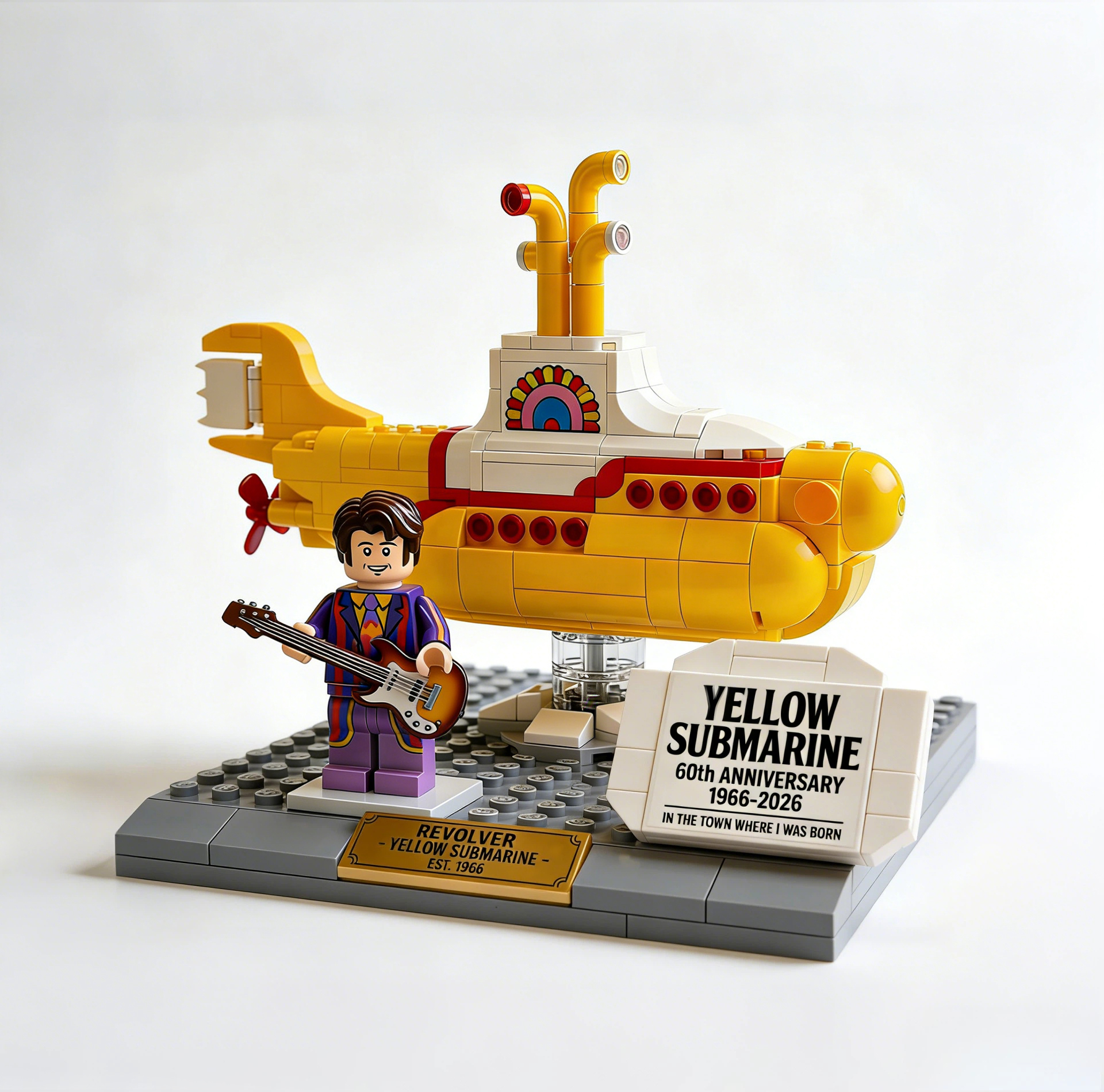 The B🎶tles: 60th Anniversary Collector Brick Edition(1966–2026)