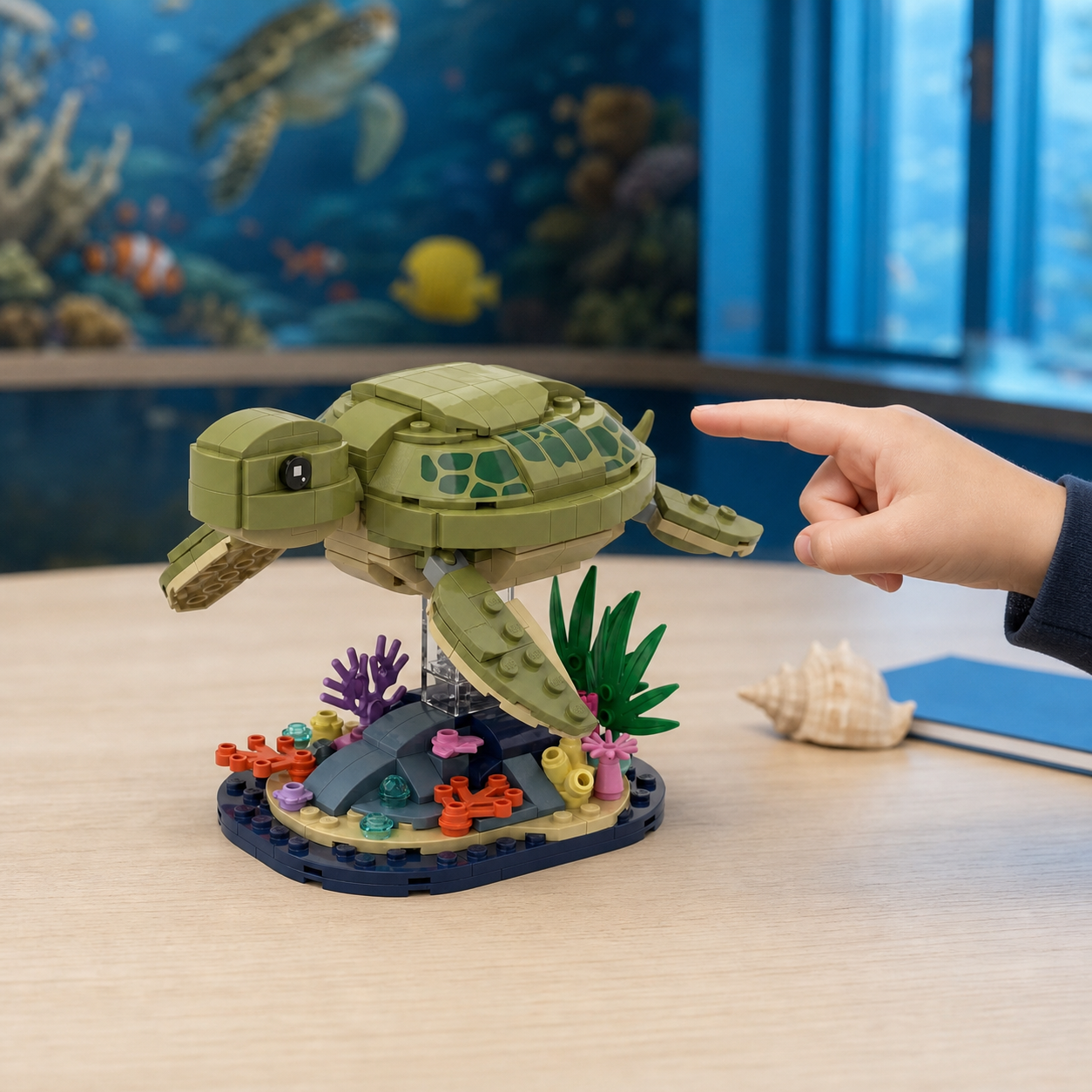 Sea Turtle Reef Building Block Set – Ocean Wildlife Collector's Edition
