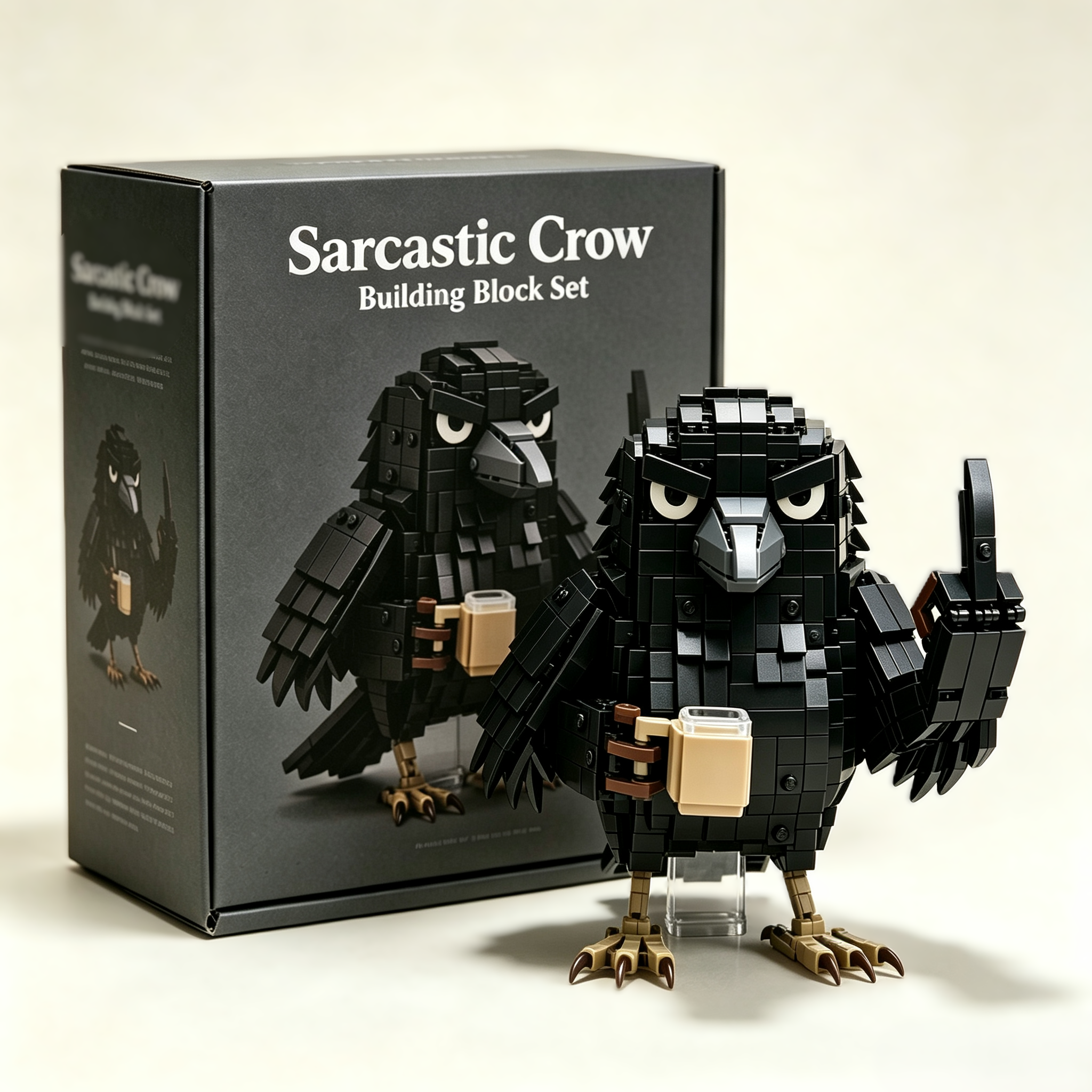 Sarcastic Crow Building Block Set