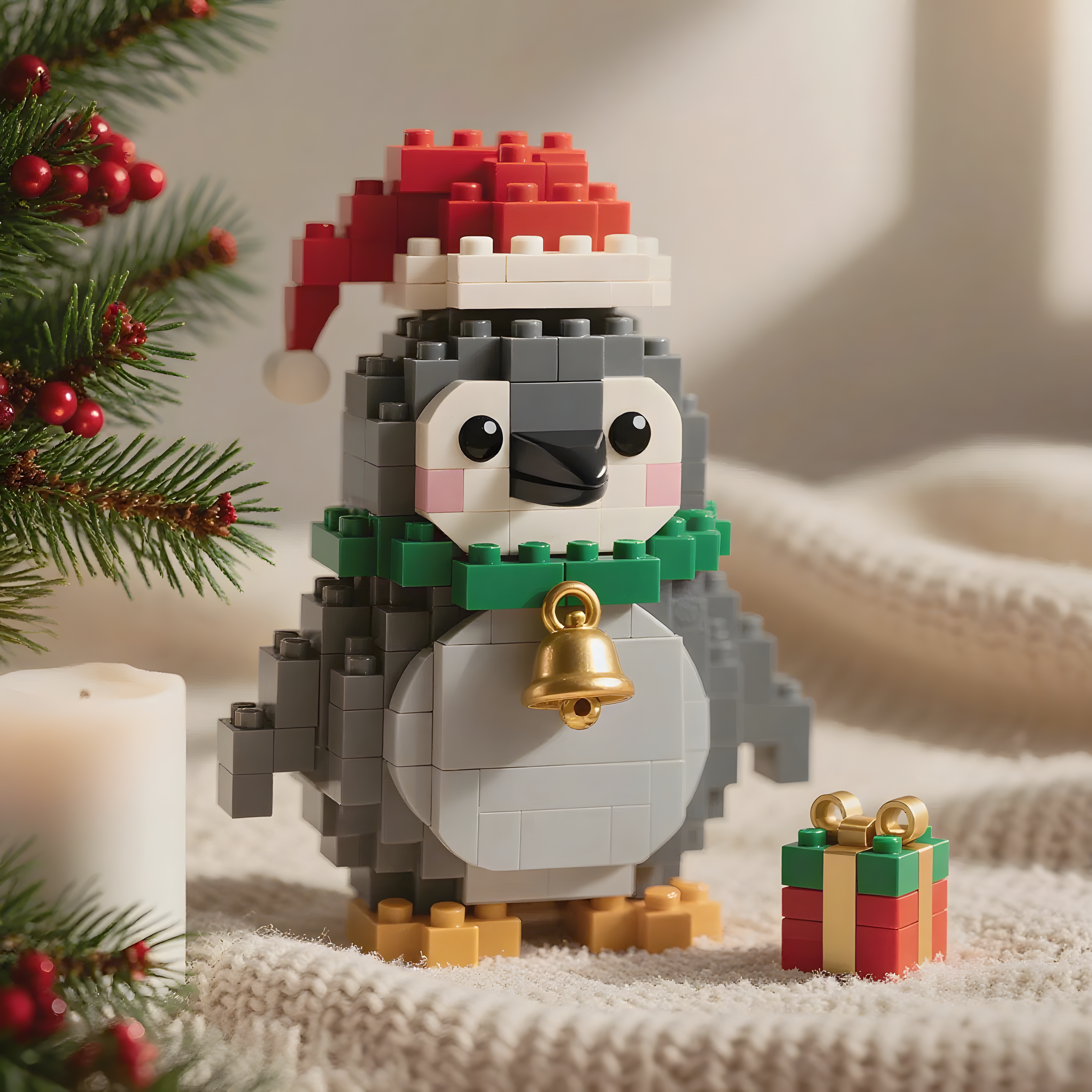 Christmas Penguin Brick Set | Build Holiday Joy & Protect the Antarctic🐧🌍