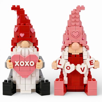 💗 The Love & XOXO Gnome Duo Building Block set