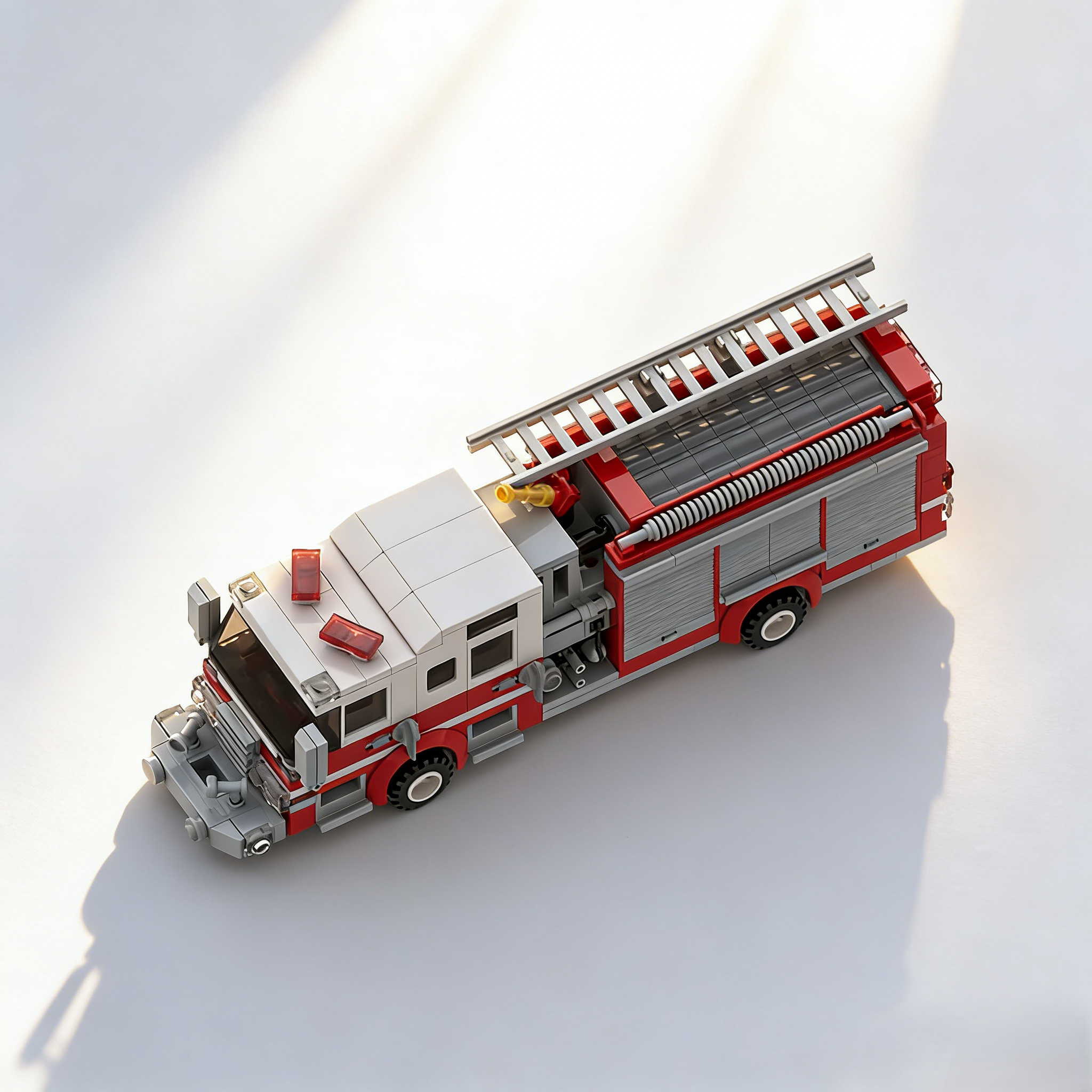 Fire Engine Brick Set with Ladder