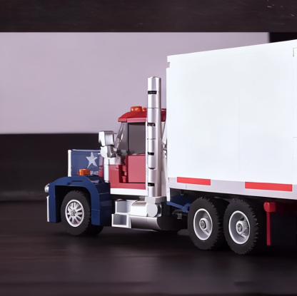 American Classic Semi-Truck Building Set | Collector-Grade USA Style Truck Model