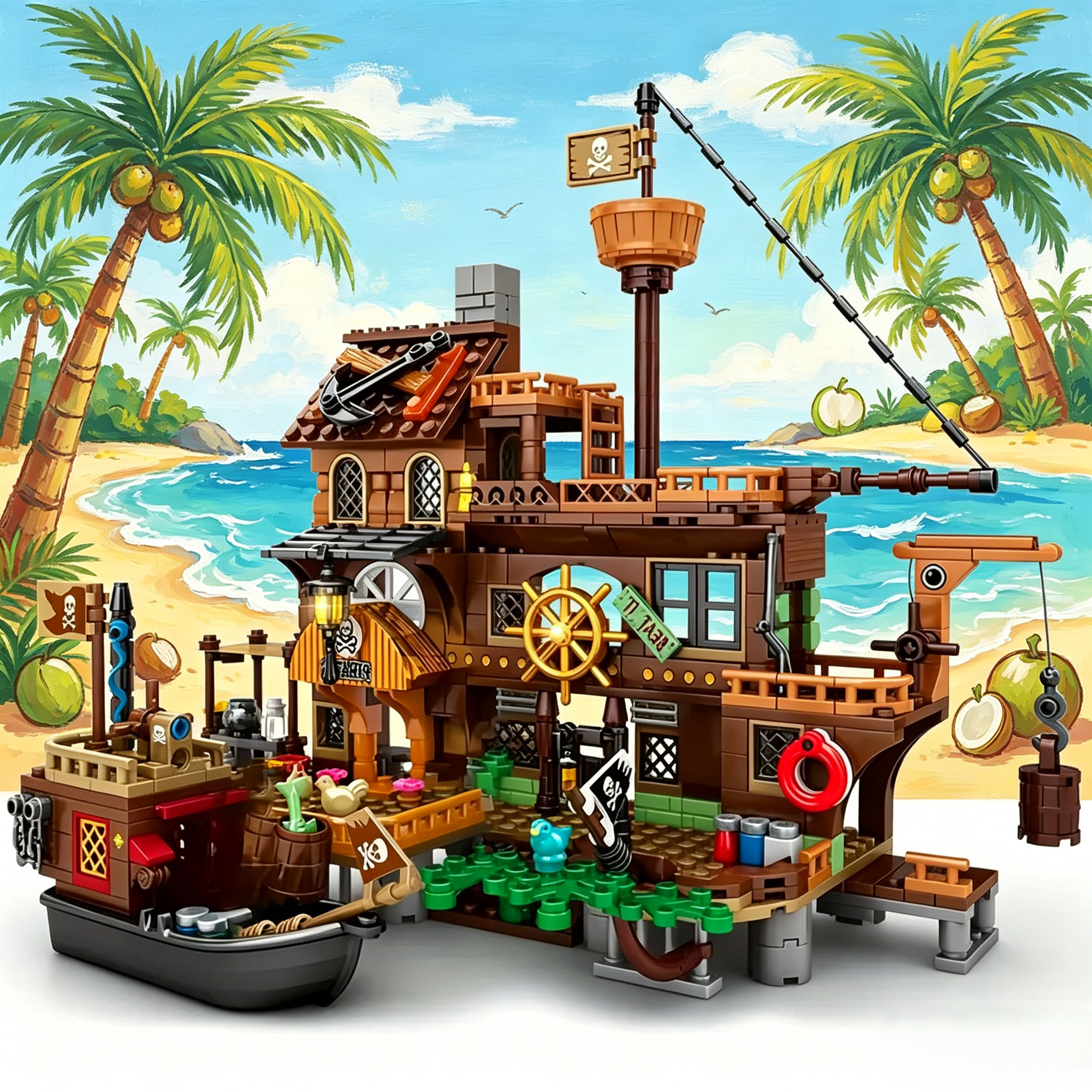 Island Pier Adventure Building Set