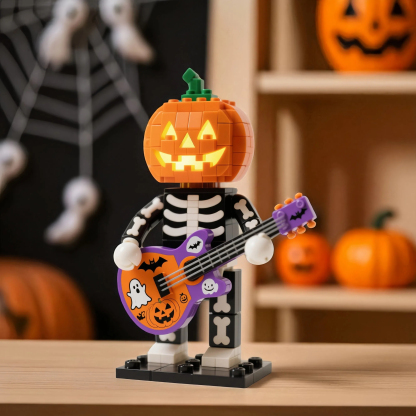 2025 Halloween Limited Edition-Pumpkin Head Skull Guitarist