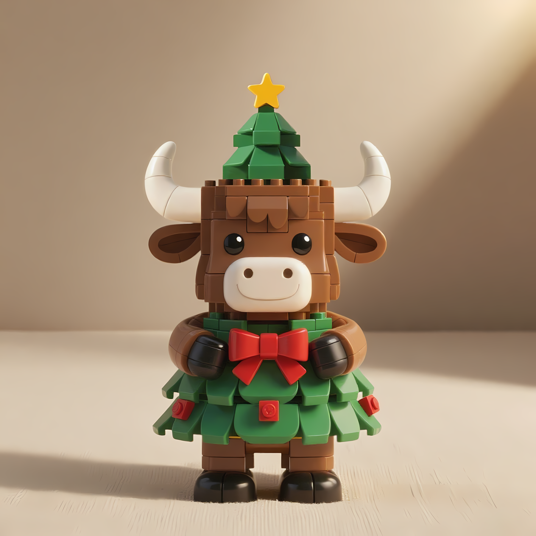 Brixzo™ Highland Cow Christmas Brick Set🎄– 2025 Christmas Edition