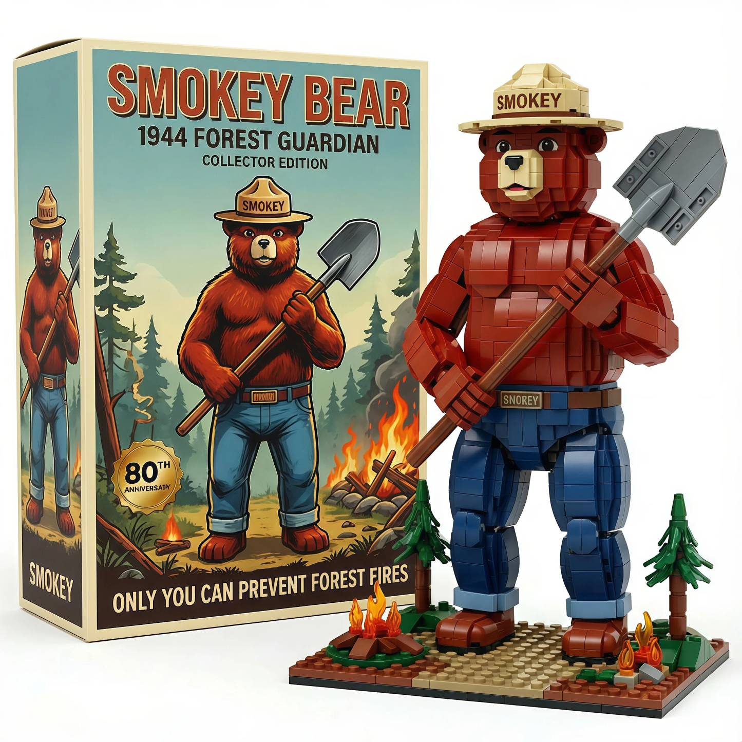 Smokey Bear 80th Anniversary Collector Brick Edition🔥