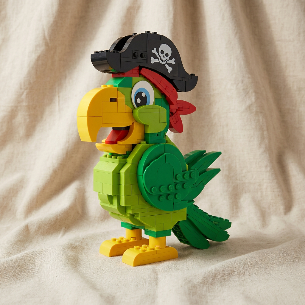 Pirate Parrot Brick Set 🏴‍☠️🦜
